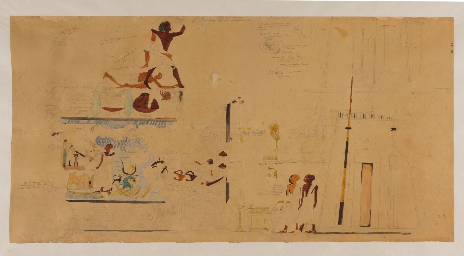 Paroi D de la tombe d'Amenmose (titre factice)