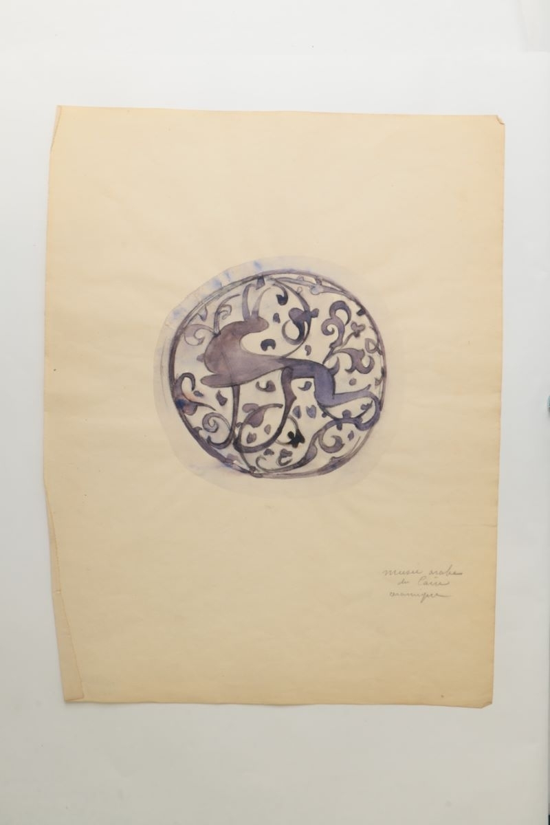 Céramique du musée arabe du Caire (titre manuscrit)