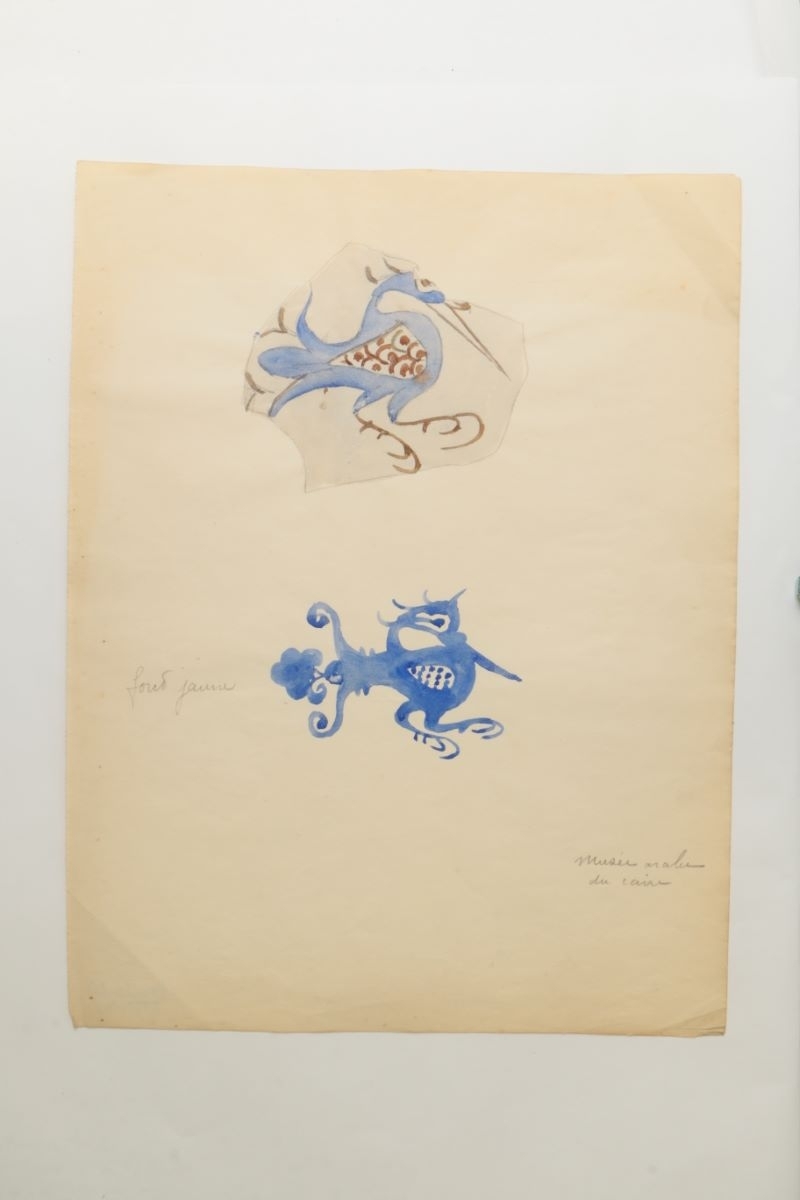 Céramiques du musée arabe du Caire (titre manuscrit)