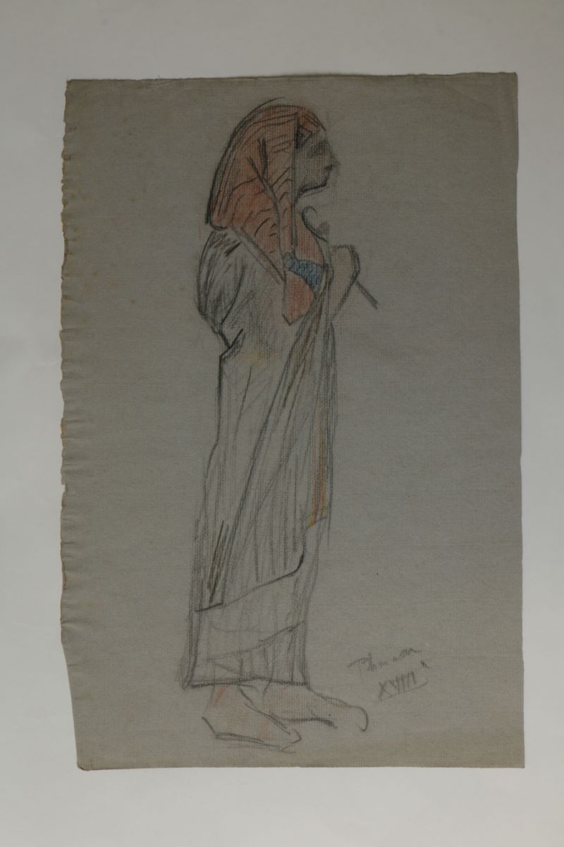 Pharaon en costume de cérémonie de la XVIIIe dynastie (titre factice)