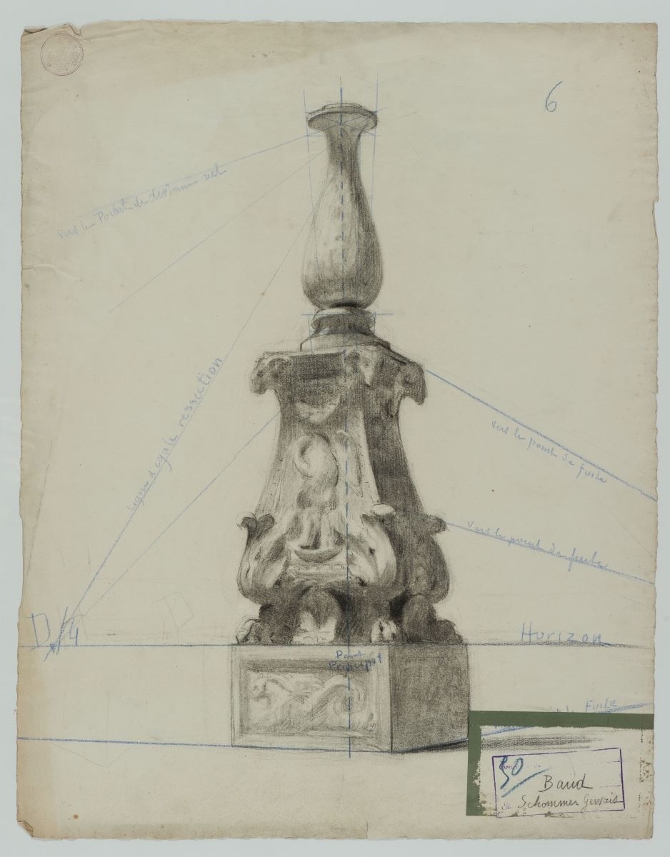 Concours d’émulation des Beaux-Arts de Paris : dessin d’architecture (titre factice)