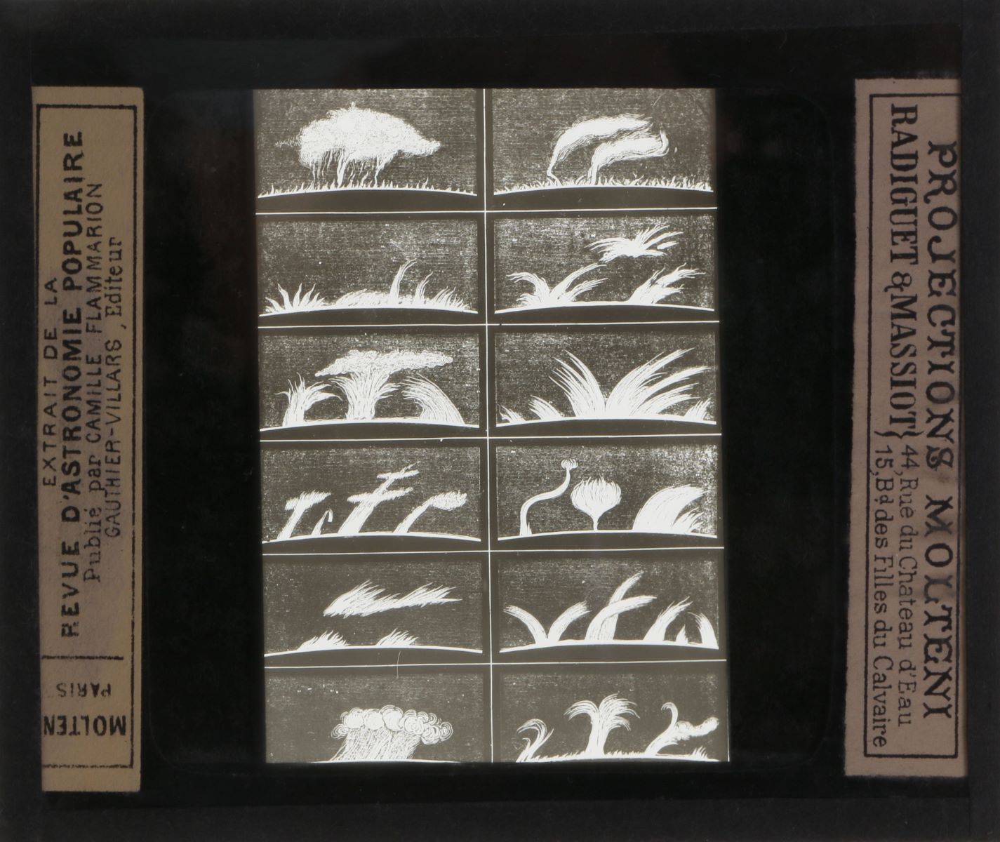 Les flammes du soleil formes variées. (titre inscrit)