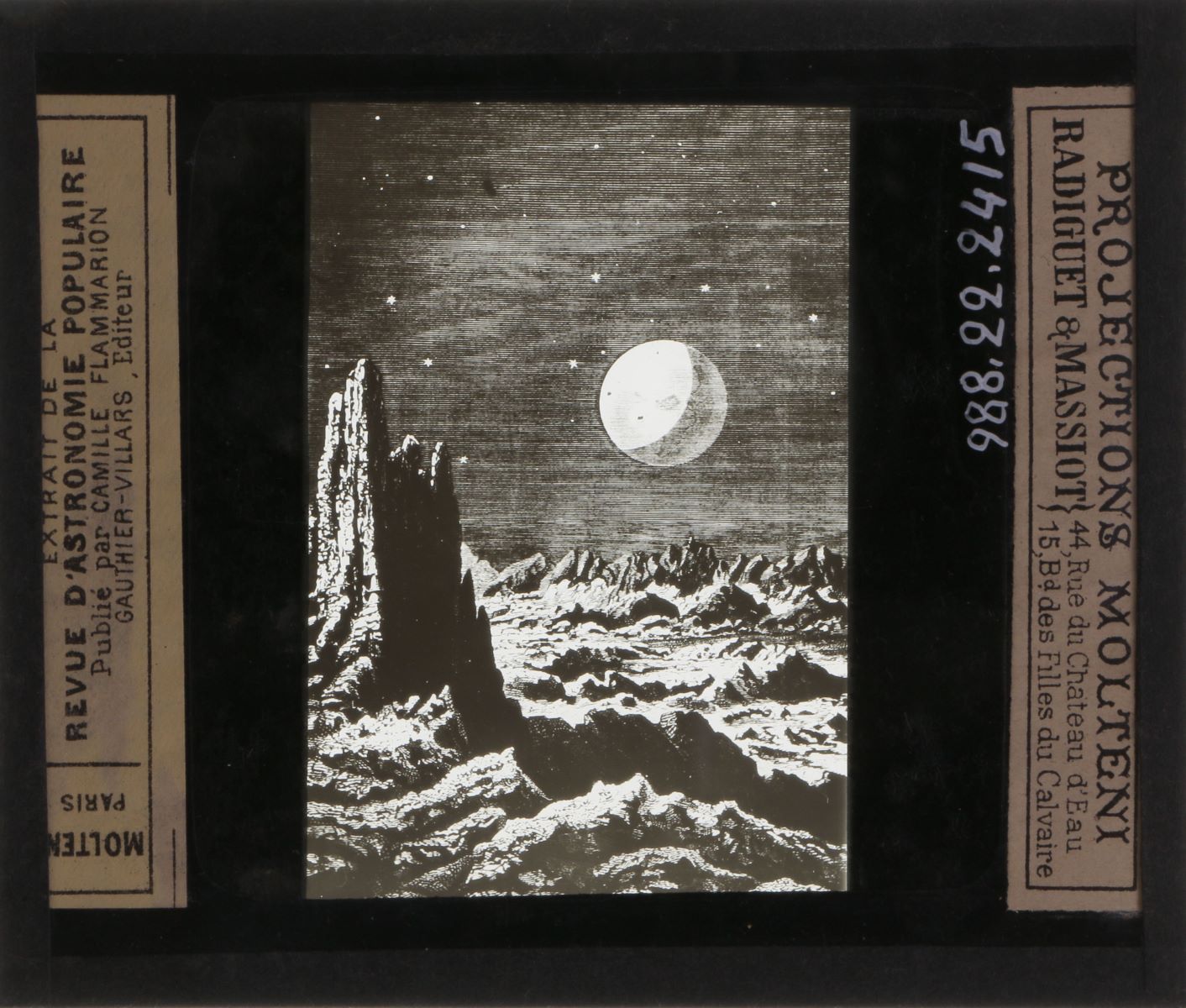 Paysage lunaire (titre inscrit)