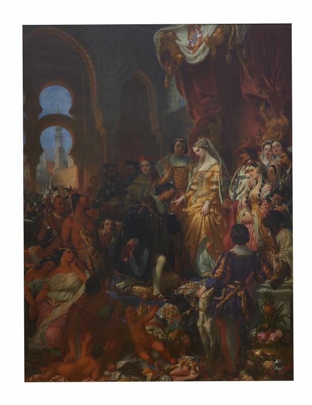 Réception de Christophe Colomb par Ferdinand et Isabelle