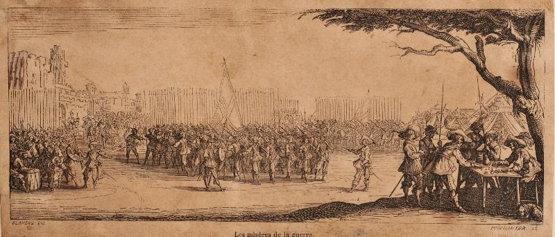 Les misères de la guerre : L'enrôlement des troupes