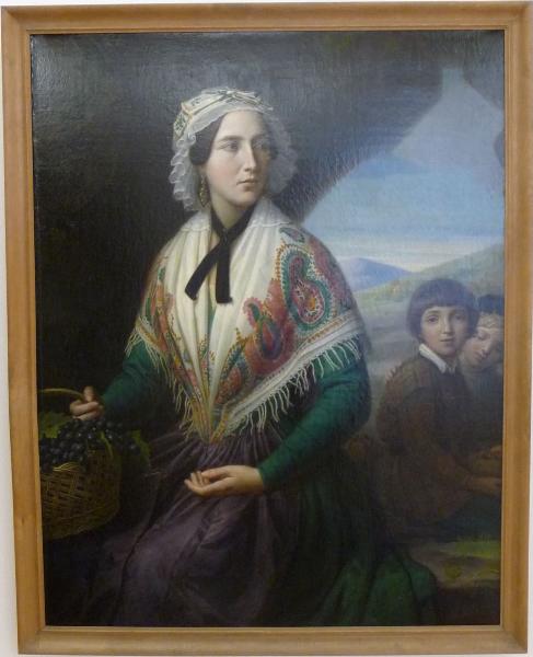 Paysanne assise