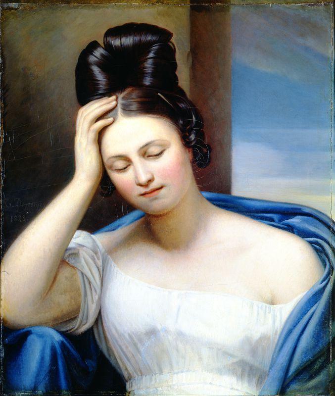 La réflexion, étude de femme