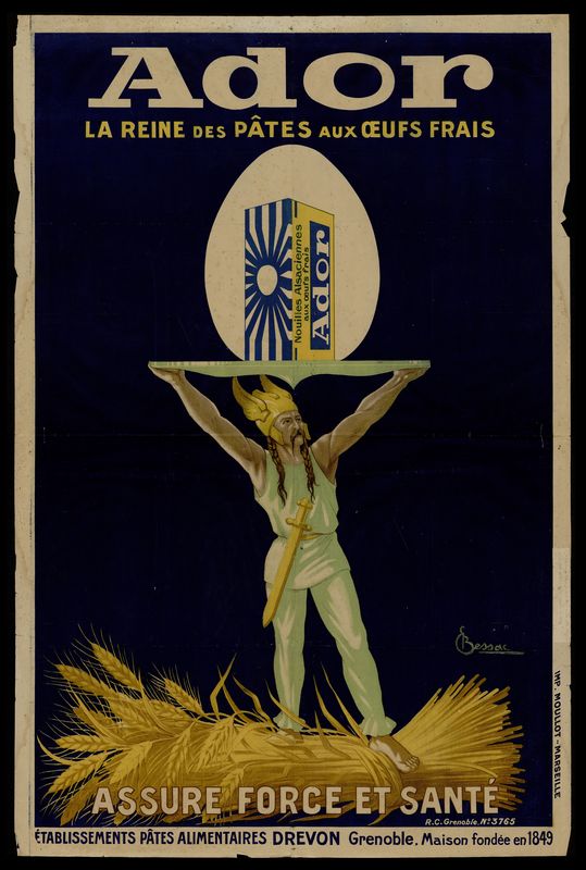 Affiche pour les Pâtes Ador, Edouard Bessac