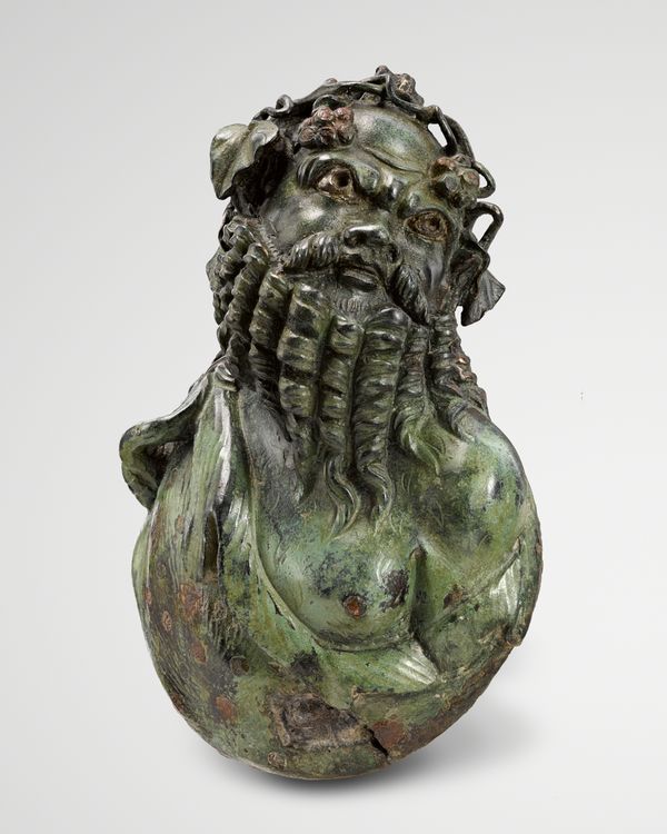 Buste de Silène ; décor de meuble