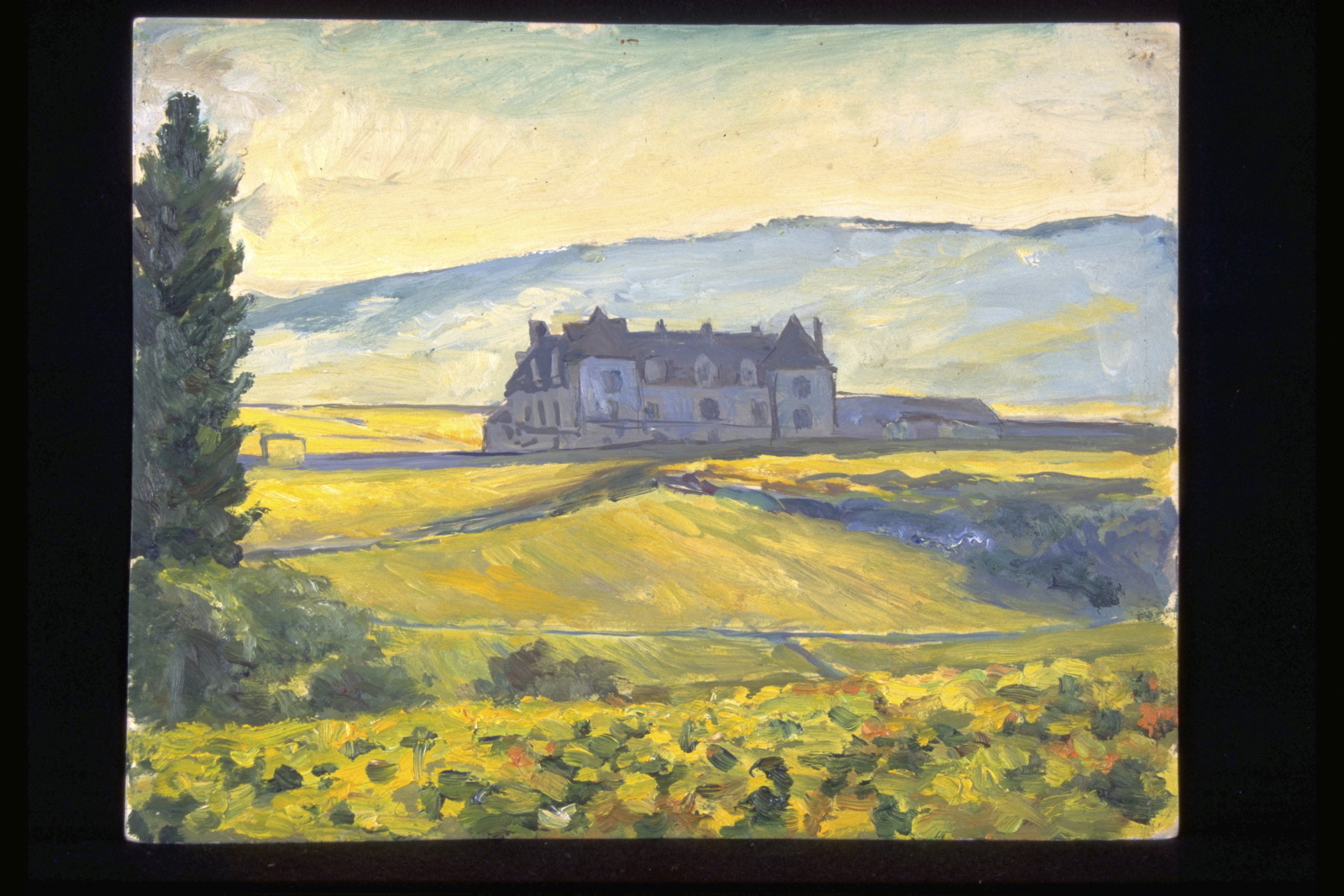 Clos de Vougeot, contre-jour (titre inscrit, au verso)