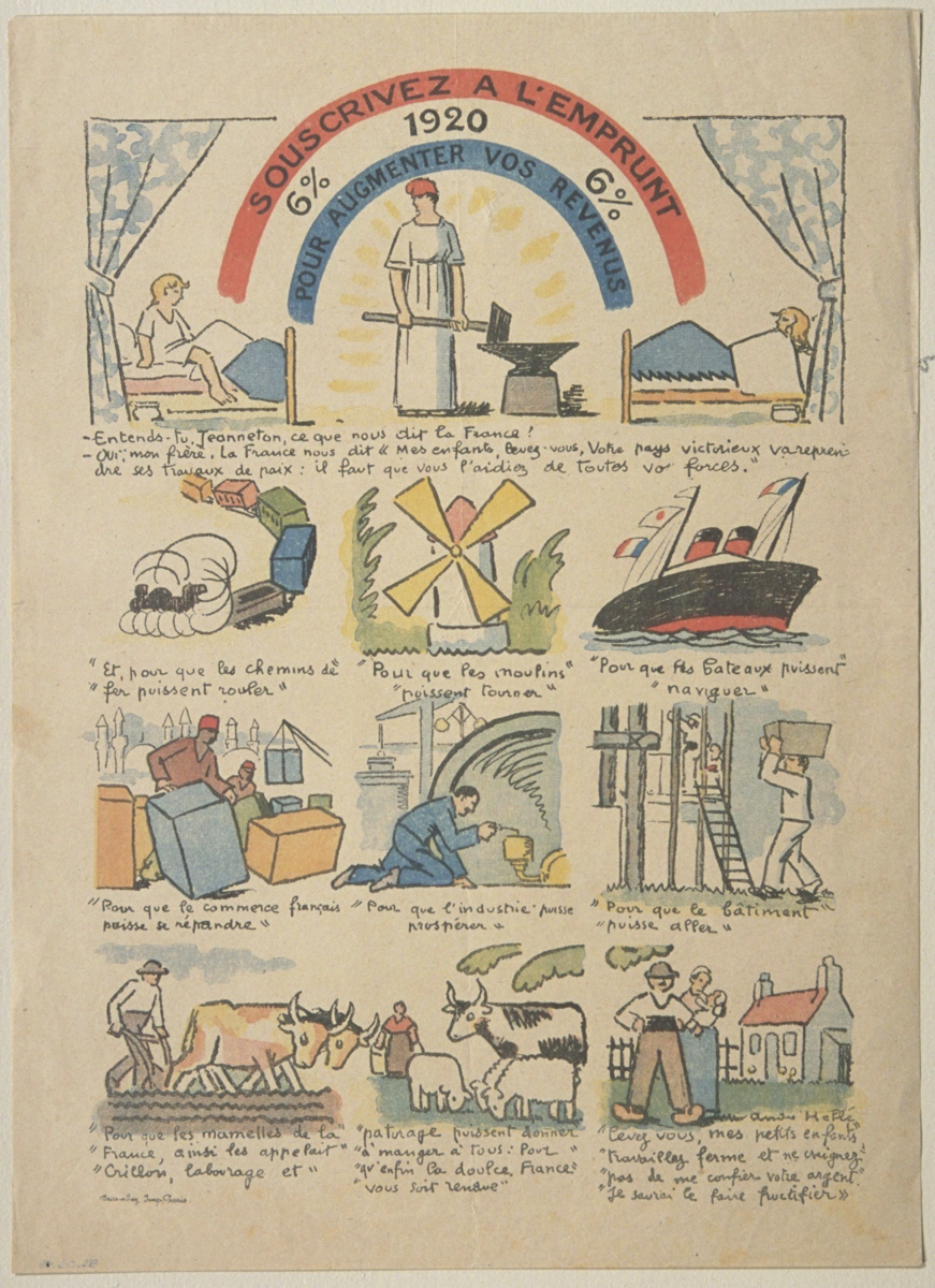 SOUSCRIVEZ A L'EMPRUNT / 6% 1920 6% / POUR AUGMENTER VOS REVENUS (titre inscrit)