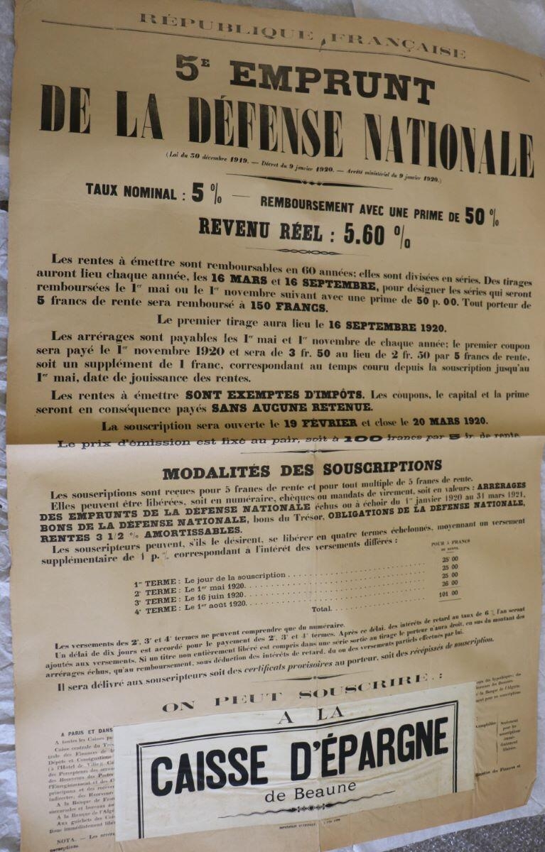 5e EMPRUNT / DE LA DEFENSE NATIONALE (titre inscrit)