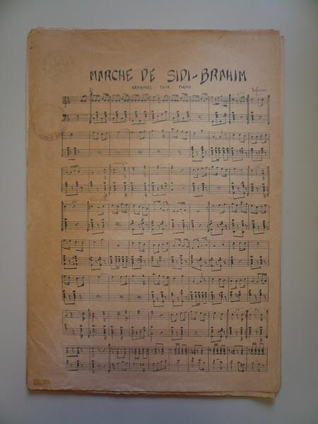 MARCHE DE SIDI-BRAHIM / ARRANGEE POUR PIANO (titre inscrit)