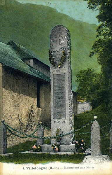 4. Villelongue (H.-P.) - Monument aux Morts (titre inscrit)