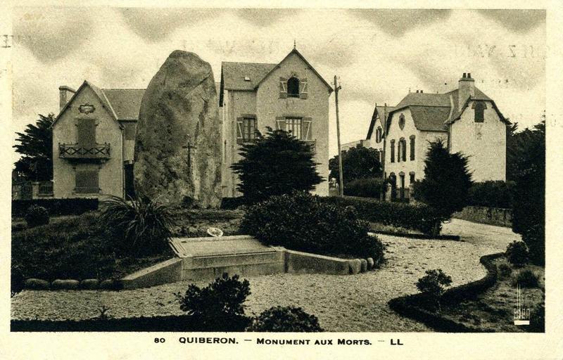 80 QUIBERON. - Monument aux Morts. - LL (titre inscrit)