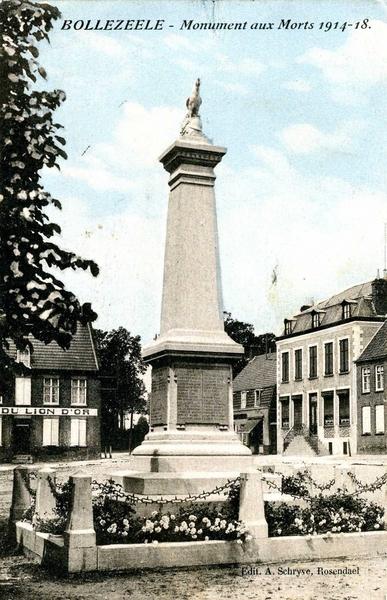 BOLLEZEELE - Monument aux Morts 1914 -18 (titre inscrit)