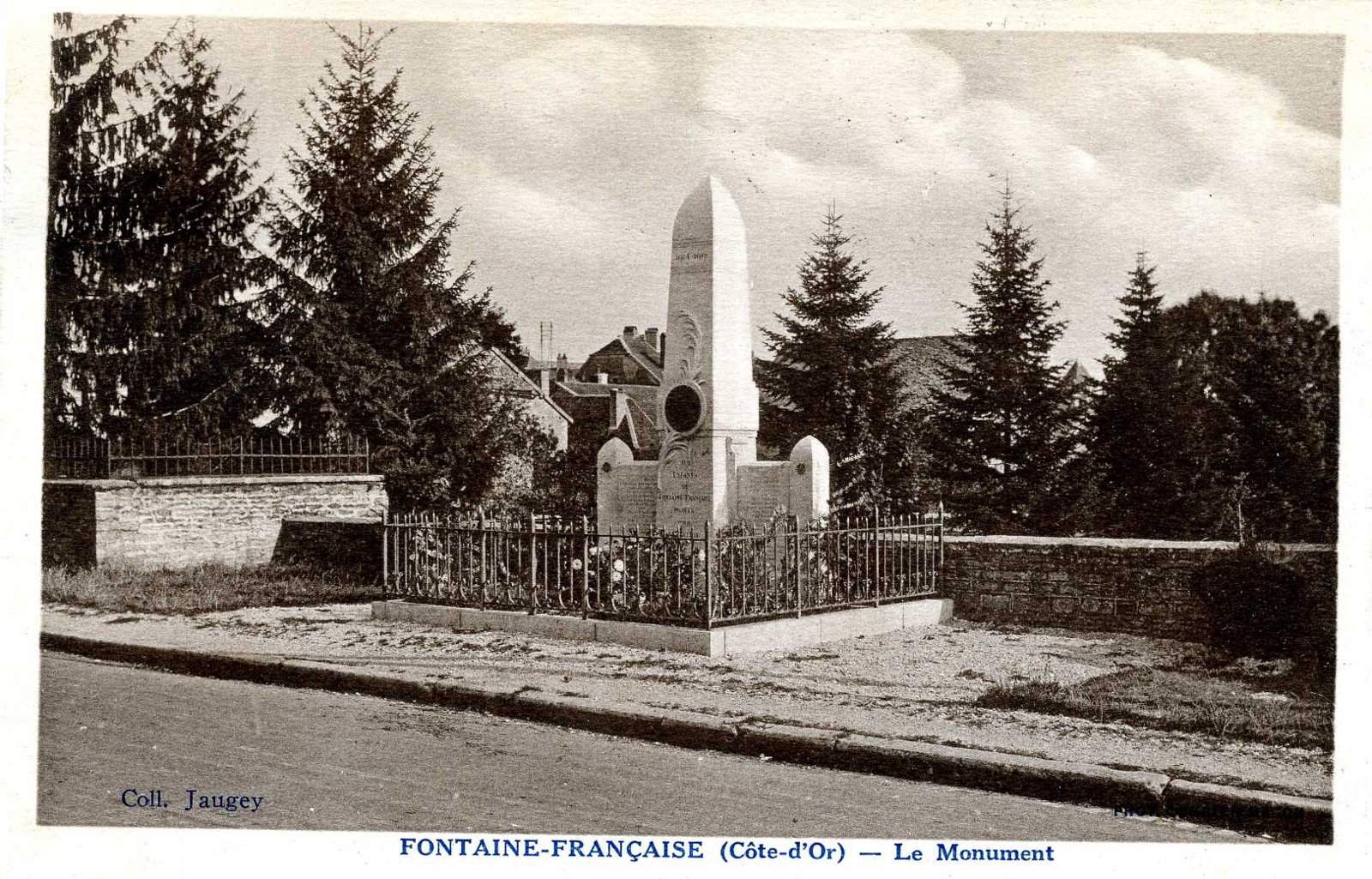 FONTAINE - FRANÇAISE (Côte d'Or) - Le Monument (titre inscrit)