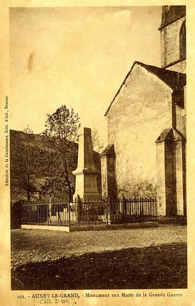 101. - AUXEY-LE-GRAND - Monument aux Morts de la Grande Guerre (titre inscrit)