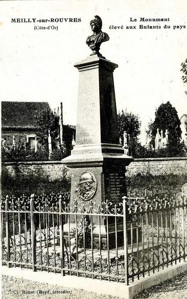 MEILLY-sur-ROUVRES / (Côte d'Or) / Le Monument / élevé aux Enfants du pays (titre inscrit)