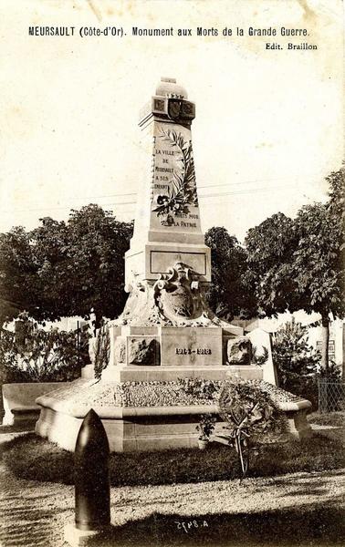 MEURSAULT (Côte d'Or). Monument aux Morts de la Grande Guerre (titre inscrit)