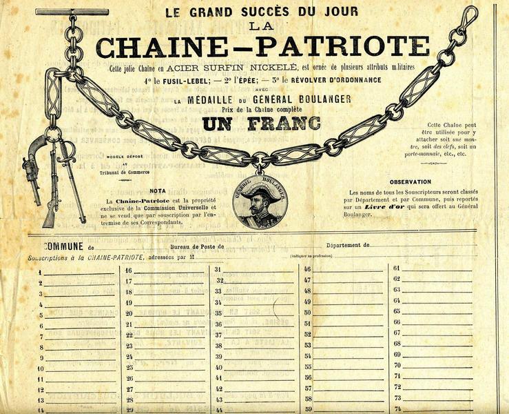 SOUSCRIPTION NATIONALE et PATRIOTIQUE (titre inscrit)