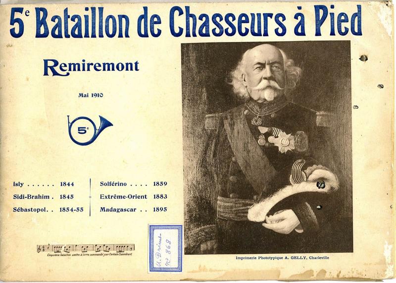 5e Bataillon de Chasseurs à Pied / Remiremont / Mai 1910