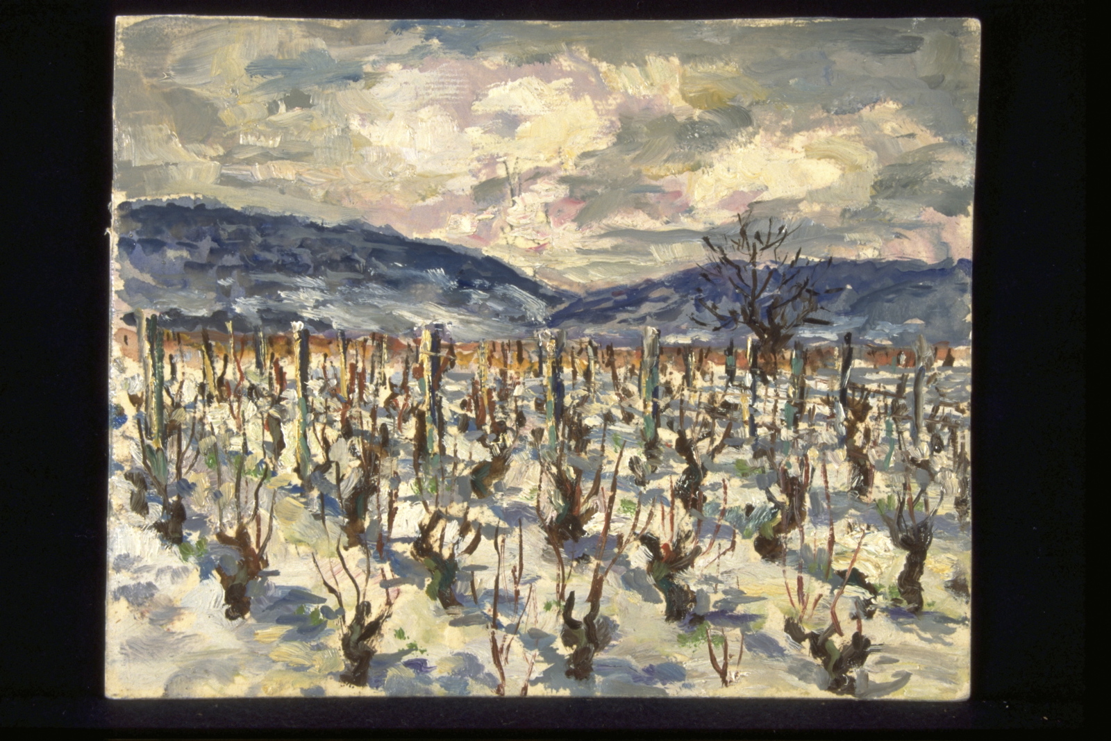 4 saisons, Hiver, la côte en hiver (titre inscrit, au verso)