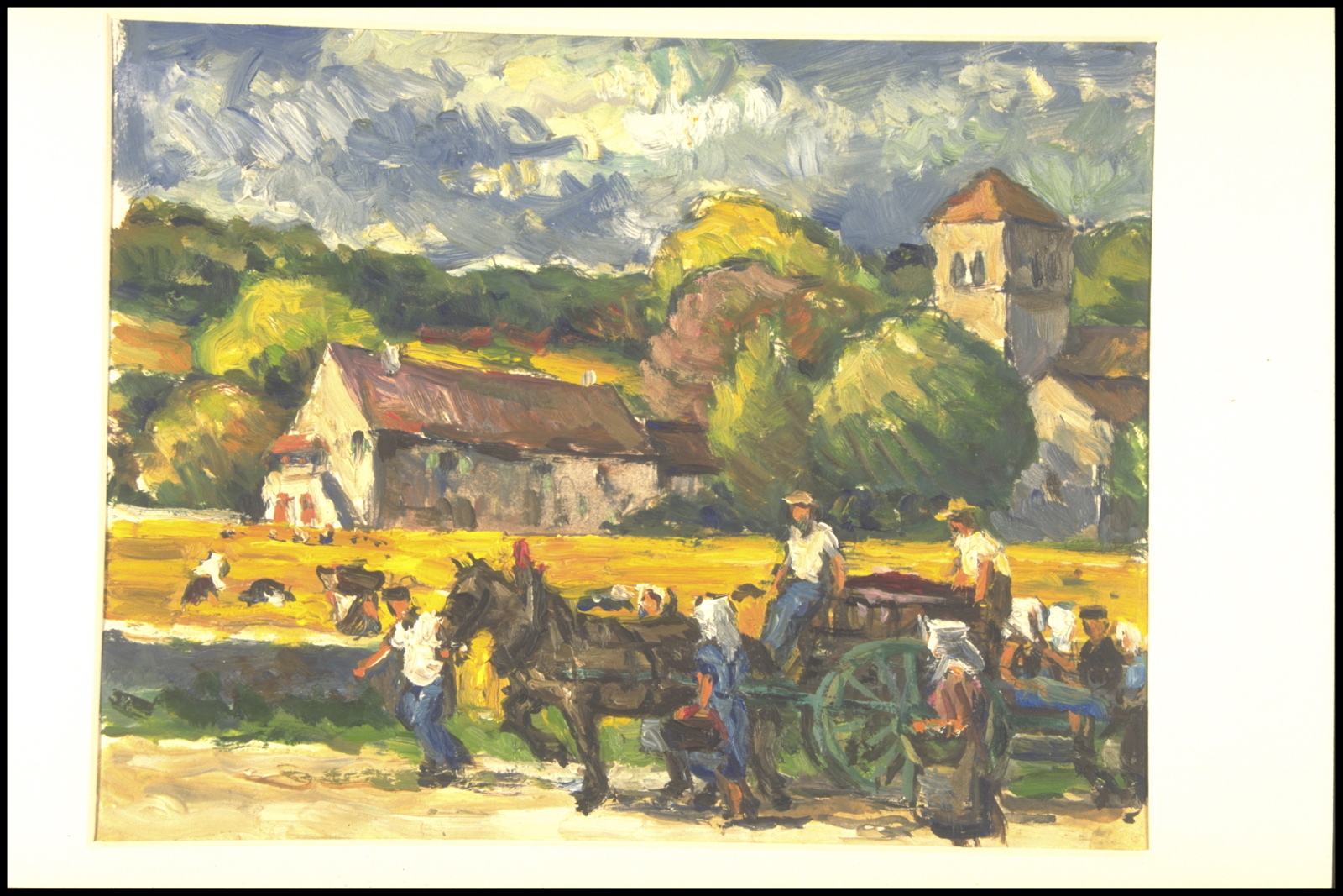 Retour de vendanges, ballonge (titre inscrit, au verso)