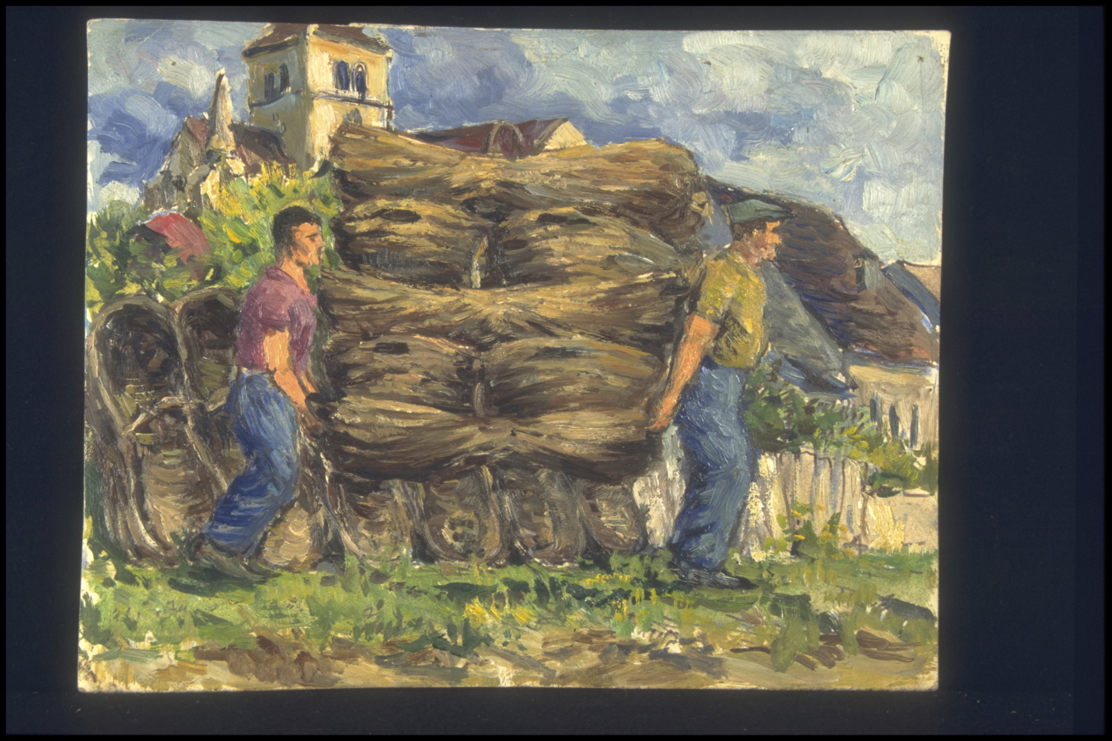 Automne travaux, Nuits St Georges (titre inscrit, au verso)