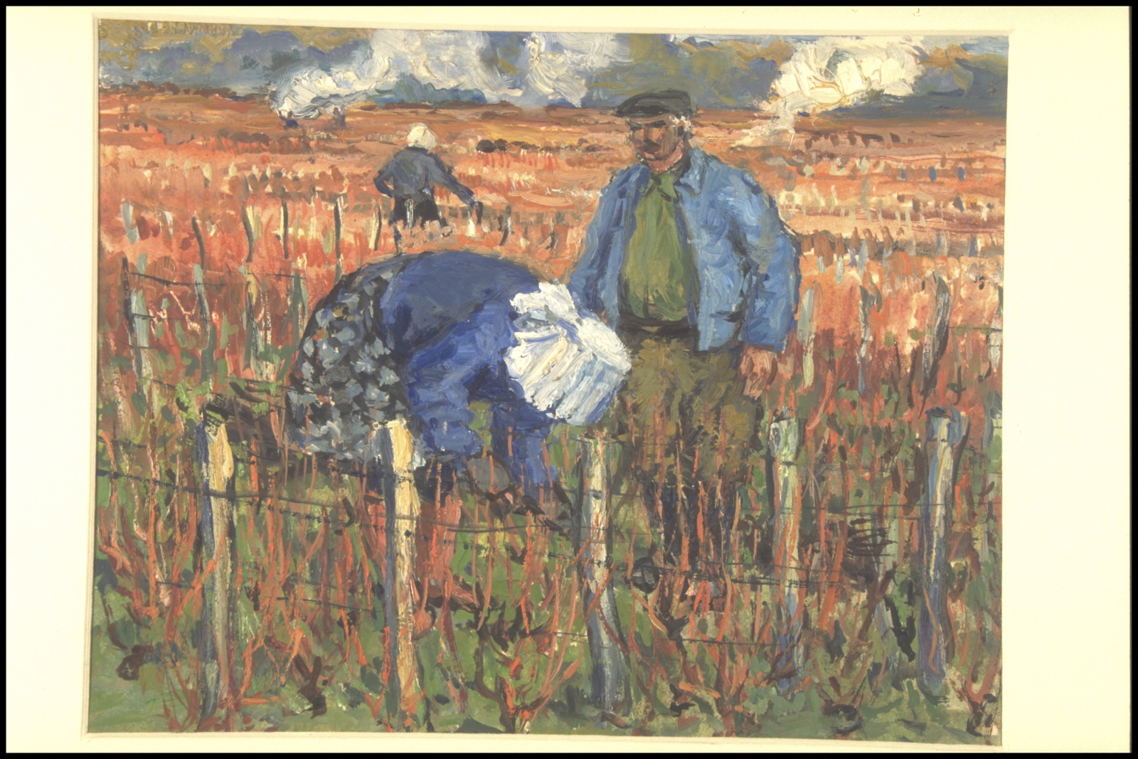 Automne travaux, démontage automne entre Brochon et Gevrey (titre inscrit, au verso)