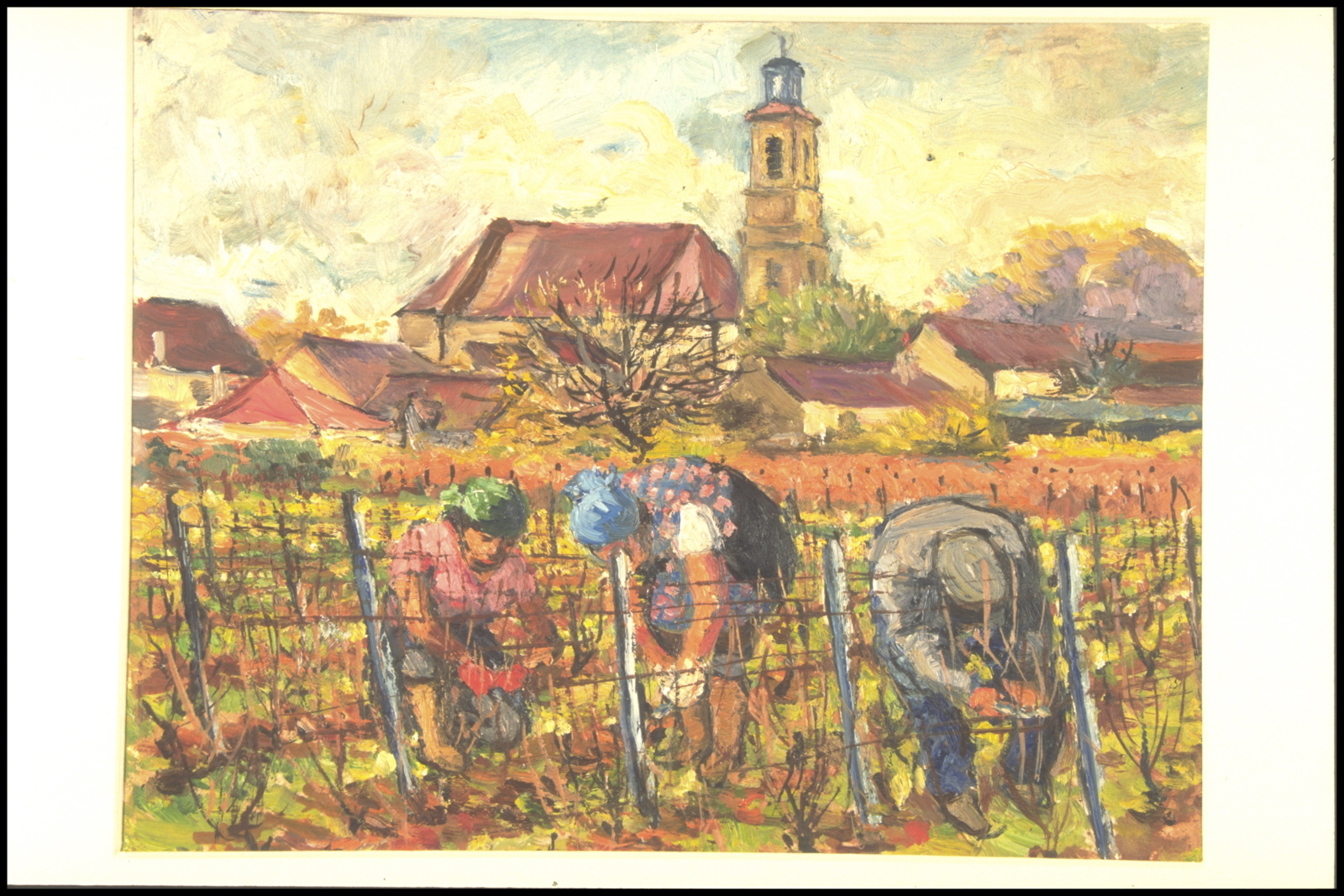 Automne travaux, Démontage, Marsannay taille d'automne (titre inscrit, au verso)