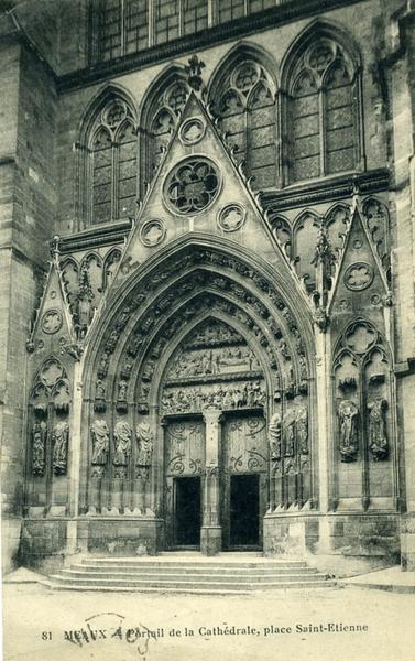 81 MEAUX - Portail de la Cathédrale, place Saint-Etienne (titre inscrit)