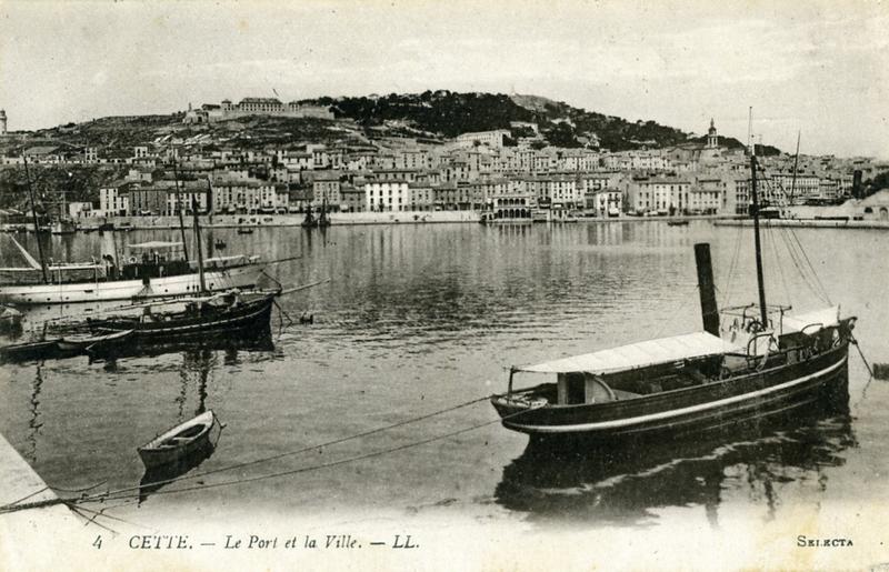 4 CETTE. - Le Port et la Ville (titre inscrit)