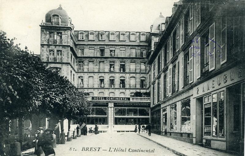 81. BREST - L'Hôtel Continental (titre inscrit)