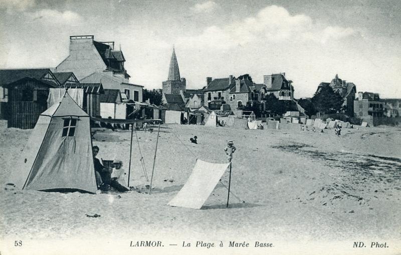 58 LARMOR - La Plage à Marée Basse (titre inscrit)