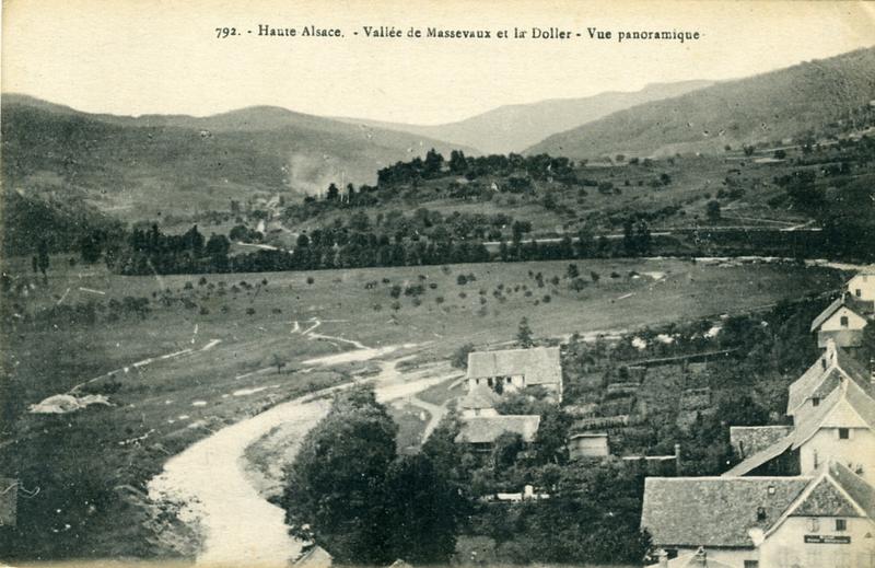 792. Haute Alsace - Vallée de Massevaux et la Doller - vue panoramique (titre inscrit)