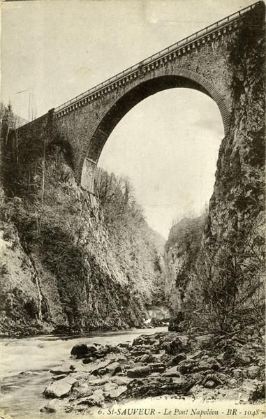 6. St-SAUVEUR- Le Pont Napoléon - BR - 1048 (titre inscrit)