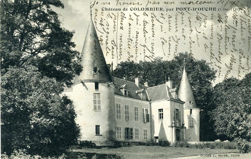Château de COLOMBIER, par PONT-D'OUCHE (Côte-d'Or) (titre inscrit)