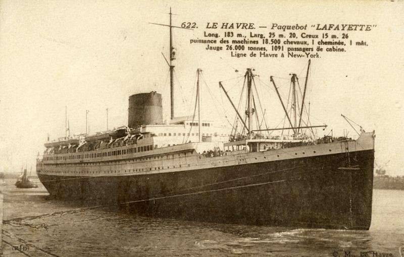Le HAVRE - Paquebot 'LAFAYETTE' (titre inscrit)