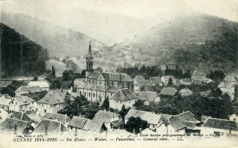 GUERRE 1914-1916 - En Alsace. - Weiler. - Panorama. - General view. - LL (titre inscrit)