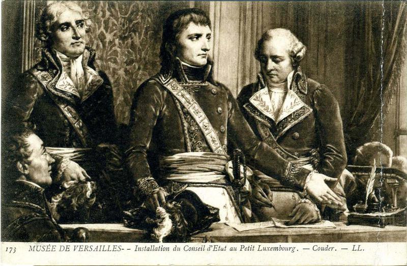 173 MUSEE DE VERSAILLES - - Installation du Conseil d'Etat au Petit Luxembourg. - Couder. - LL. (titre inscrit)