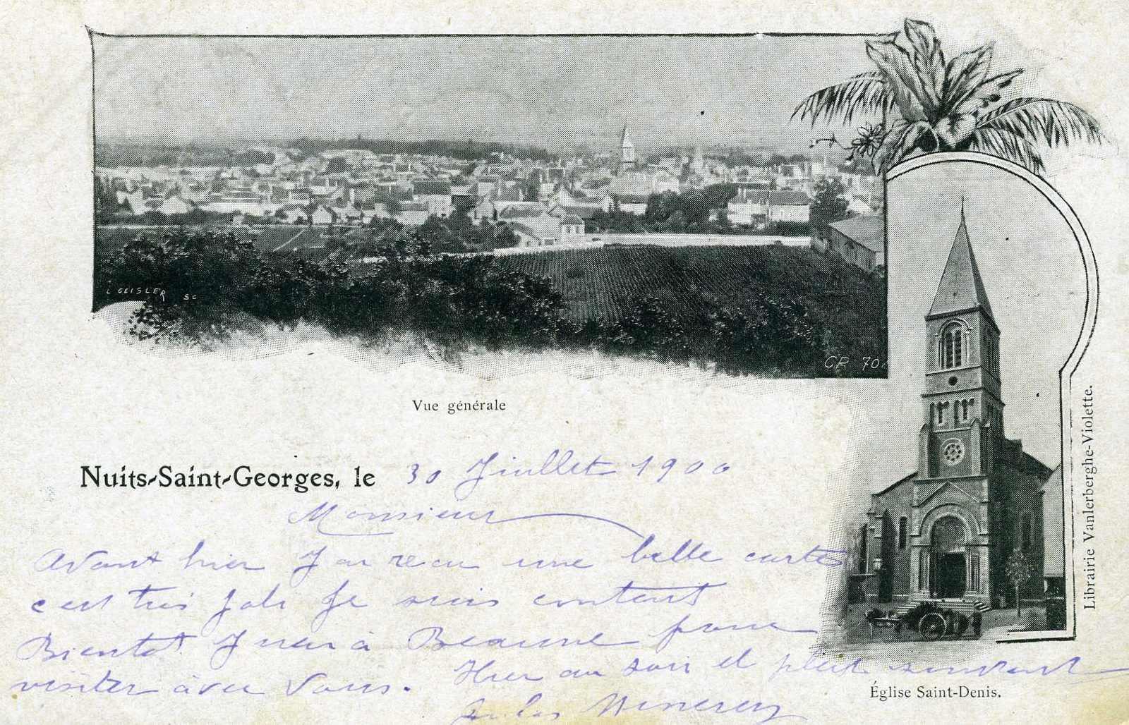 Vue générale / Eglise Saint-Denis. (titre inscrit)