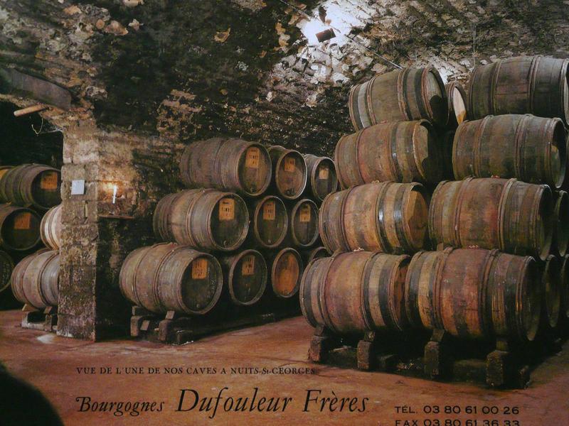 ' Vue de l'une de nos caves à Nuits-Saint-Georges.  Bourgognes Dufouleur frères. '