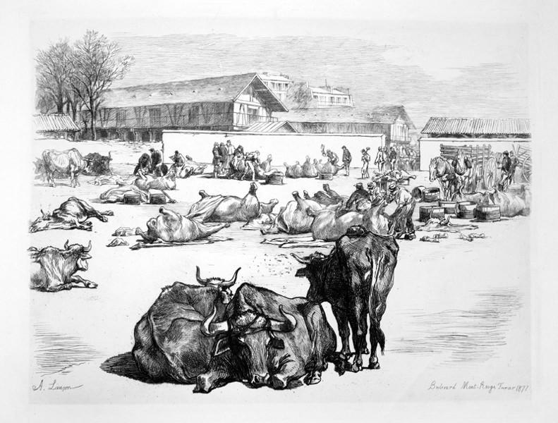 Boulevard Mont-Rouge Fevrier 1871