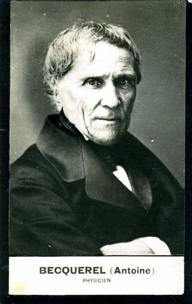 BECQUEREL (Antoine) physicien (titre inscrit)