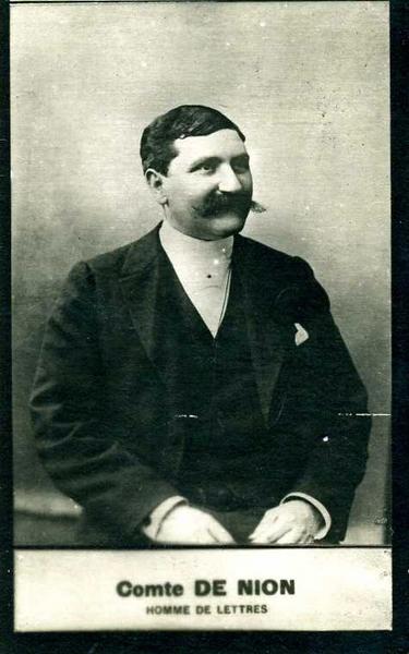Comte DE NION / HOMME DE LETTRES (titre inscrit)