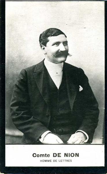 Comte DE NION HOMME DE LETTRES (titre inscrit)