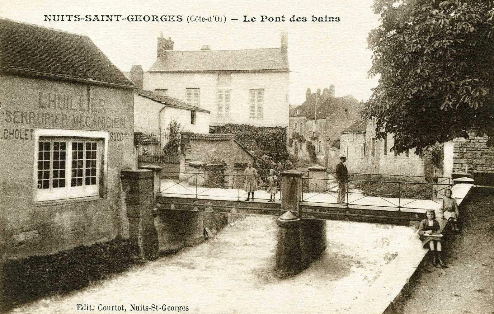 NUITS-SAINT-GEORGES (Côte-d'Or) - Le Pont des bains (titre inscrit)