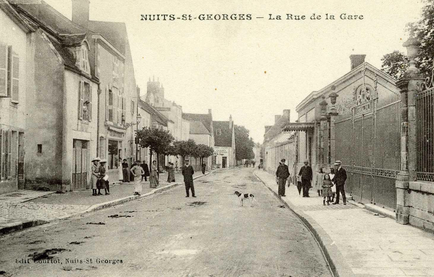 NUITS-St-GEORGES - La Rue de la Gare (titre inscrit)
