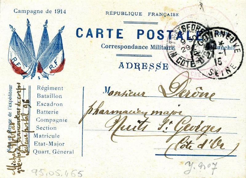 Correspondance Militaire (titre inscrit)